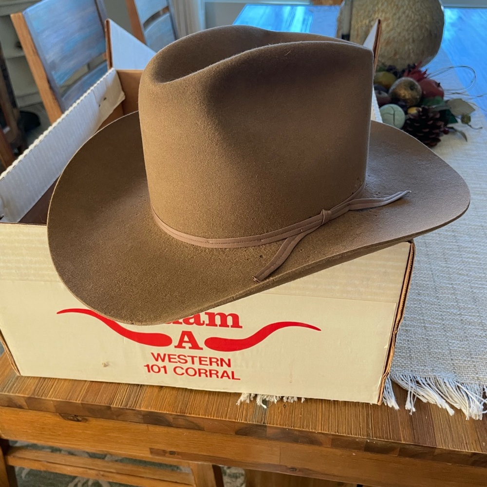Vintage Adam Western 101 Corral cowboy hat.